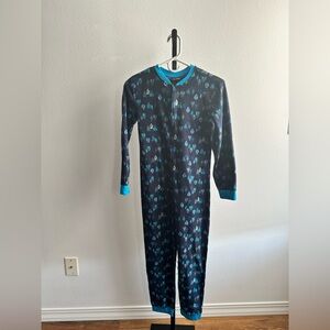Cozy Blue and Black Onesie Pajamas Joe boxer 10-12